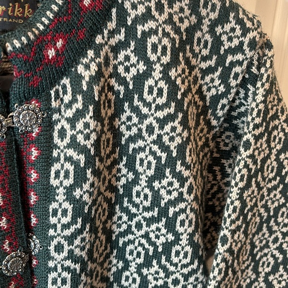 AMAZING VTG WOOL CARDIGAN - Picture 6 of 9